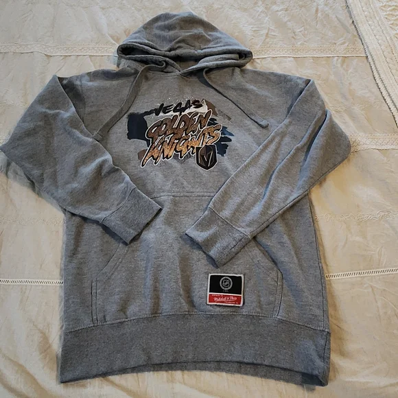 Mitchell & Ness Gray Vegas Golden Knights Sweatshirt Size M - Picture 2 of 14